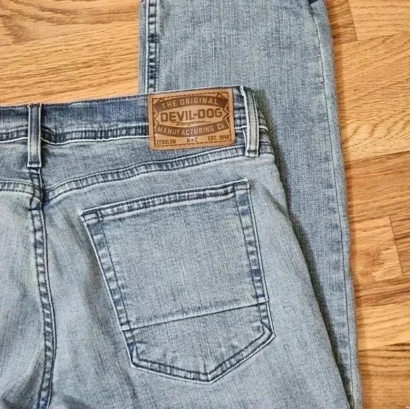 Devil Dog Slim Straight Jeans Size 32×32 Amazing Used Condition - Picture 16 of 16